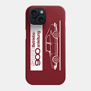 SAAB 900 - German owners manual Phone Case