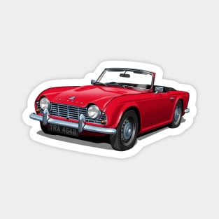 Triumph TR4 in red Magnet