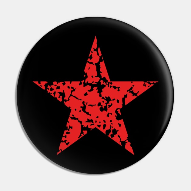 Red Star Vintage Pin by MrFaulbaum