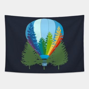 Rise Up in a Rainbow Balloon! Tapestry