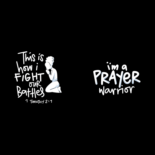 Mug - This is How I Fight My Battles - Intercessory Prayer Warrior by Therapy for Christians