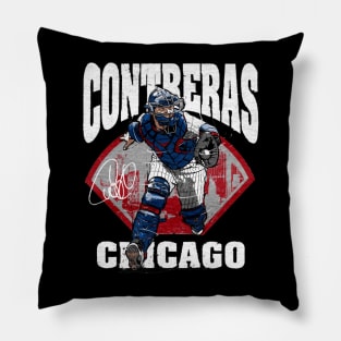 willson contreras field Pillow