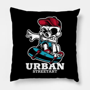 Skate skull Pillow