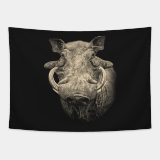 Warthog Boar Close-up Tapestry