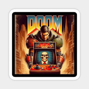 Doom the Arcade : Death Awaits Magnet