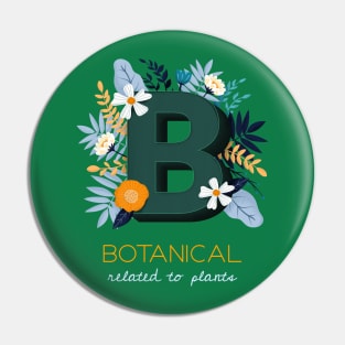 Botanical related to plants Pin