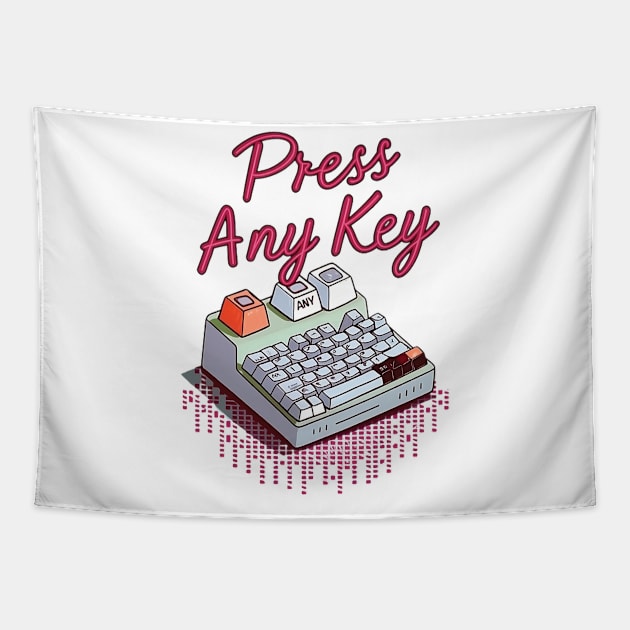 Press Any Key Tapestry by Software Testing Life