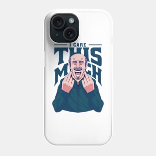 I Care This Much Middle Finger Sarcasm Phone Case