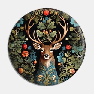 Forest Deer - William Morris Inspired Art Pin