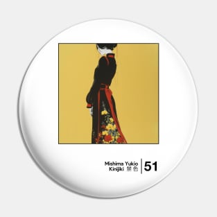 Yukio Mishima - Forbidden Colors - Minimal Style Graphic Artwork Pin