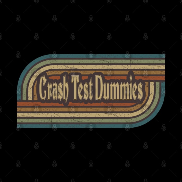 Crash Test Dummies Vintage Stripes by paintallday