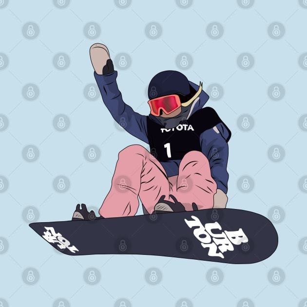 Chloe Kim Snowboard by Hevding