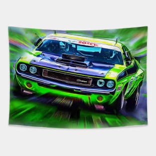 Green Monster - Dodge Challenger Tapestry