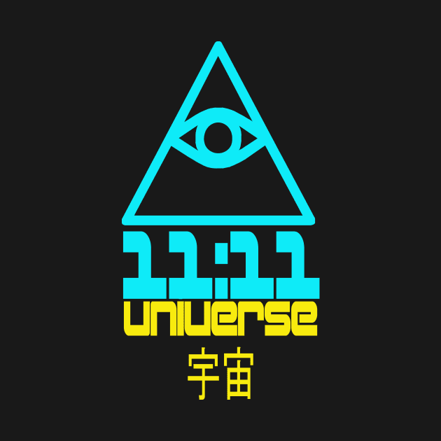 Synchronicity - 11:11 - Universe - Eye of Providence - All Seeing Eye - phenomenon 11 by DazzlingApparel