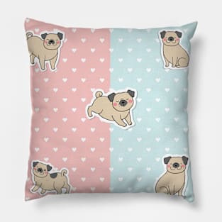 Cute Pug Lover Design Pillow