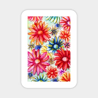 COLORFUL FLOWERS Magnet