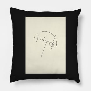 Umbrella #Typo Pillow