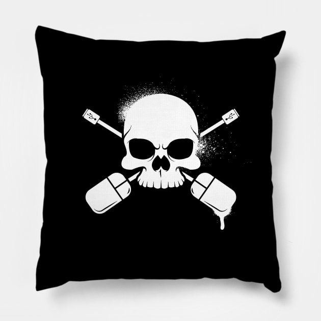 Modern Pirate Pillow by HeavenlyKaos