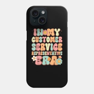 Groovy in My Customer Service Representative Era  Retro Phone Case