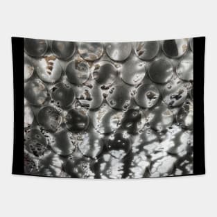 Silver Coin Abstract Design Tapestry