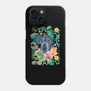 Tropical Black Shar Pei Phone Case