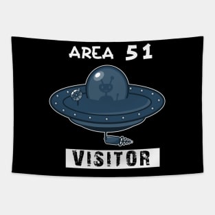 area 51 shirt visitor Tapestry