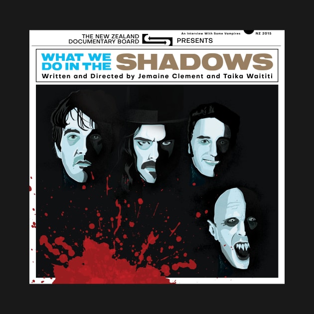 What We Do in the Shadows alternative movie poster by chrisayerscreative