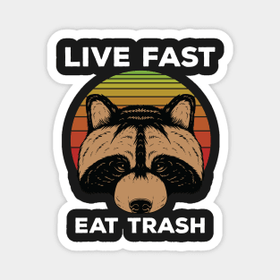 Live Fast , Eat Trash Magnet