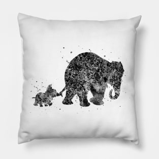 Elephant family Pillow