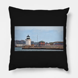 Portland Breakwater Lighthouse Pillow