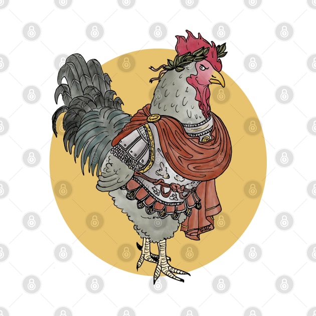 Greek Myth Chickens - Julius (Chicken) Caesar by GreekMythComix