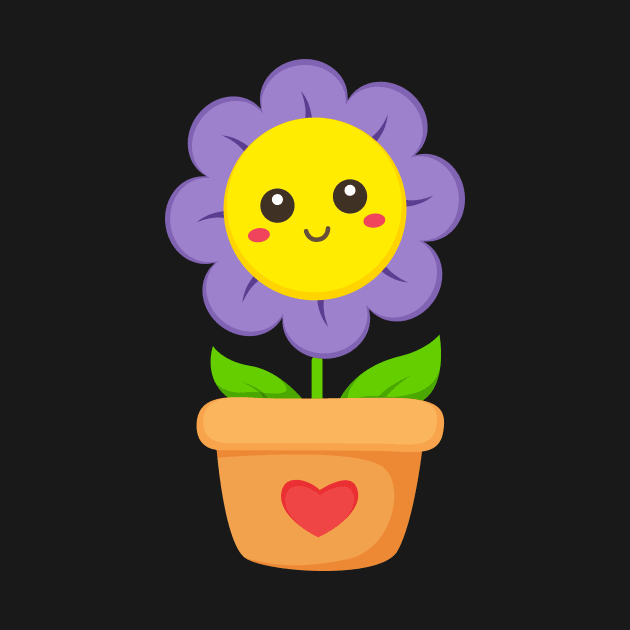 Potted Flower for Kids by samshirts