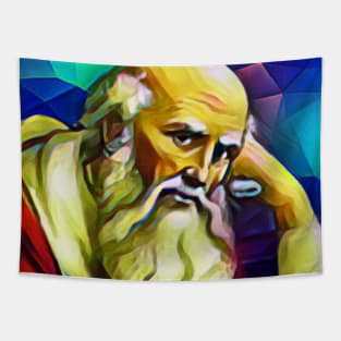 St. Jerome Colourful Portrait | St. Jerome Artwork 7 Tapestry