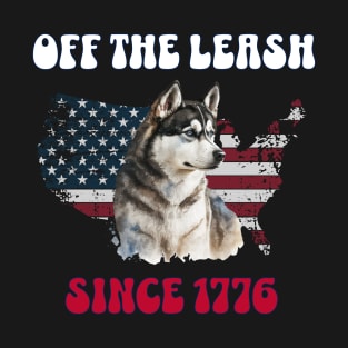 4th of July Independence Day Funny Design for Dog Lovers T-Shirt