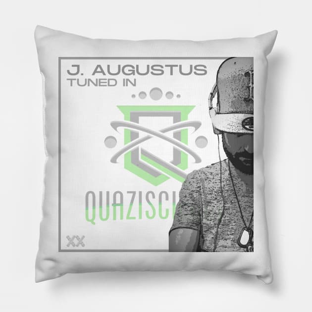 TUNED IN EP SHIRT Pillow by J. Augustus