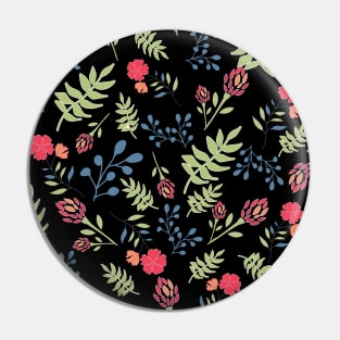 Pattern with red flowers Pin