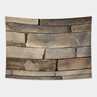 rustic grunge beige grey old wall stone Tapestry