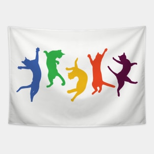 Dancing Cats Tapestry