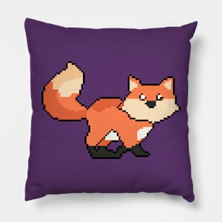 The Artful Zoo Orange fox Pillow