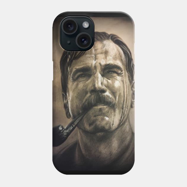 There will be blood (charcoal) Phone Case by Digart