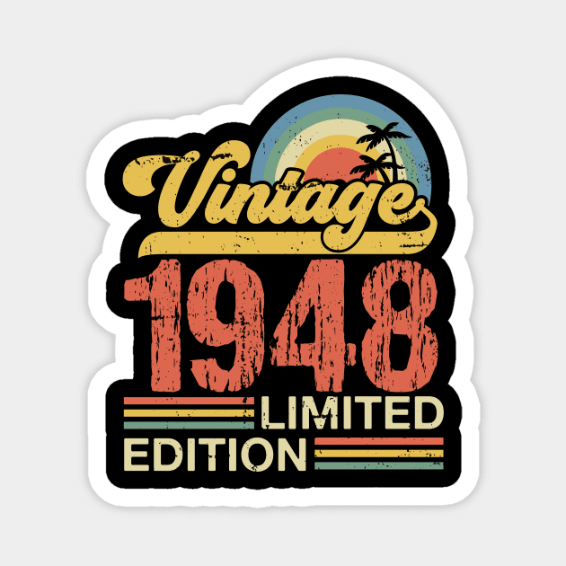 Retro vintage 1948 limited edition Magnet by Crafty Pirate 