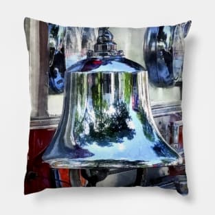 Firemen - Fire Engine Bell Closeup Pillow