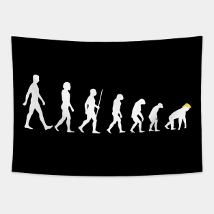 Evolution of blonde Apes anti Trump pro democrats gift Tapestry