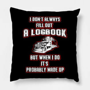 Funny Trucker Truck Driver Pillow