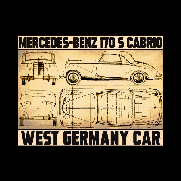 MERCEDES BENZ 170S CABRIO by theanomalius_merch