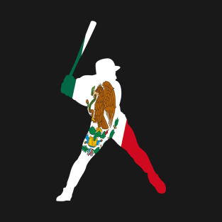 Mexican Flag - Mexico Baseball Player T-Shirt