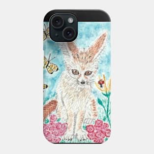 Fennec fox  painting Phone Case