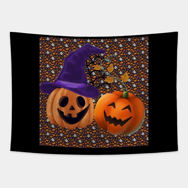 Pumpkins buddy Tapestry by AeySa