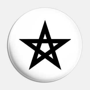 Morocco Flag Pentagram Pin