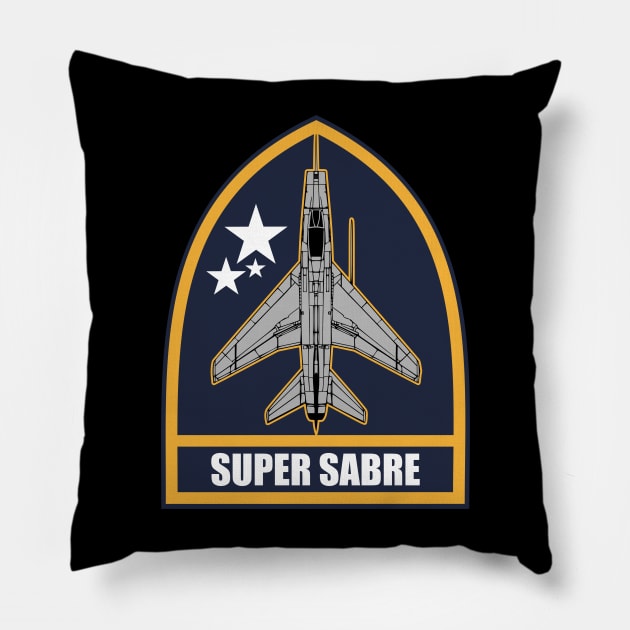 F-100 Super Sabre Pillow by TCP